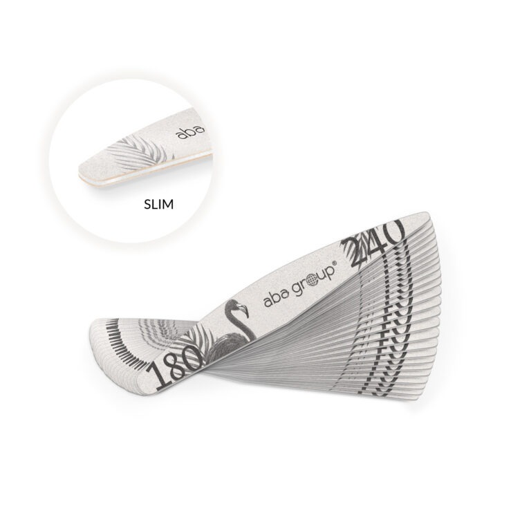 25 sztuk Pilników do paznokci FLAMING Aba Group WINGS 180/240 SLIM