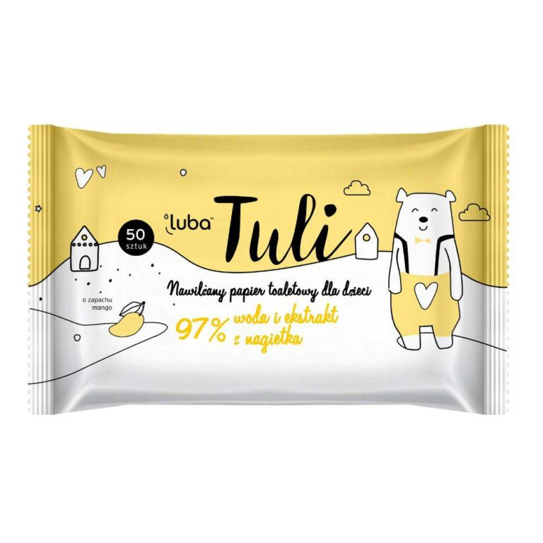 Luba Tuli – Nawilżany papier toaletowy dla dzieci Mango, 50 szt.