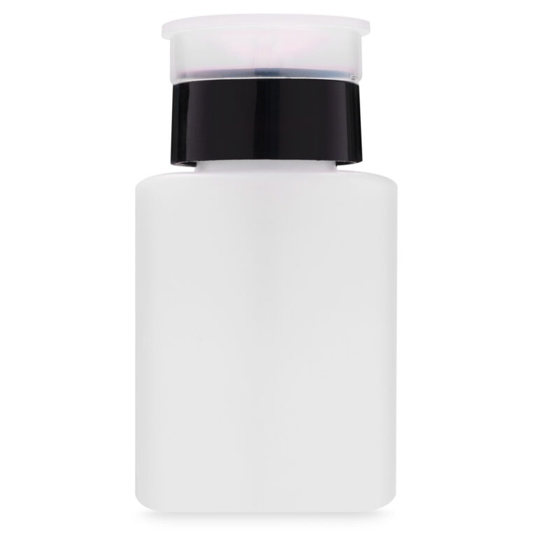 Dozownik z pompką – biały z czarną nakrętką 150 ml