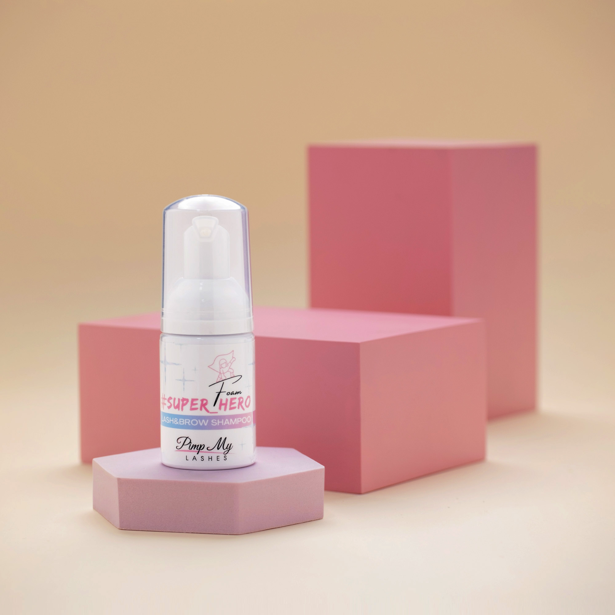 Pianka szampon do brwi i rzęs przedłużanych Super Hero Foam 30 ml Pimp My Lashes - obrazek 2